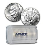 1972-S 40% Silver Eisenhower Dollars 20-Coin Roll BU