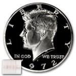 1972-S Kennedy Half Dollar 20-Coin Roll Proof