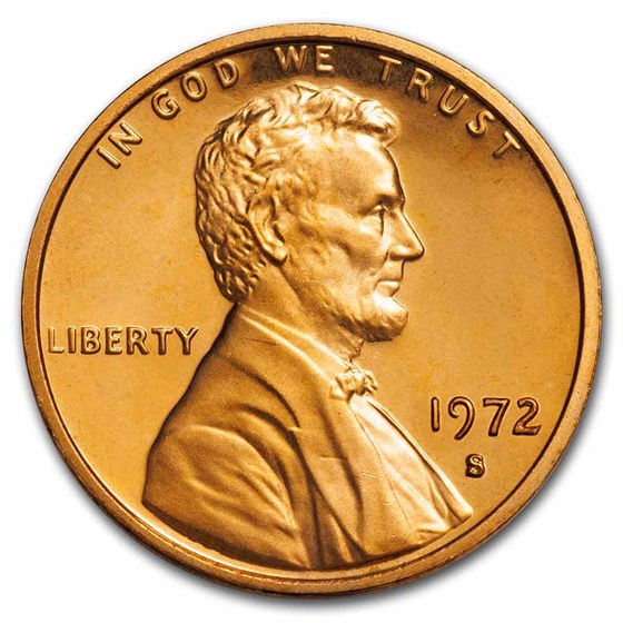 1972-S Lincoln Cent Gem Proof (Red) 1972-S Lincoln Cent Gem Proof (Red)