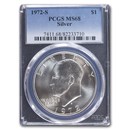 1972-S Silver Eisenhower Dollar MS-68 PCGS