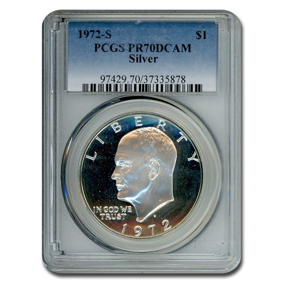 1972-S Silver Eisenhower Dollar PR-70 PCGS
