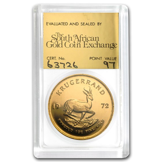 1972 South Africa 1 oz Proof Gold Krugerrand 1972 South Africa 1 oz Proof Gold Krugerrand