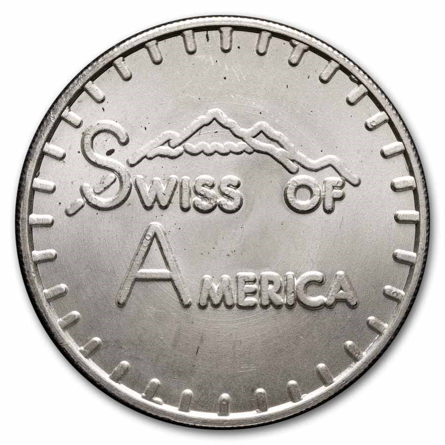 1973 1 oz Silver Round - Swiss of America (Draper Mint)