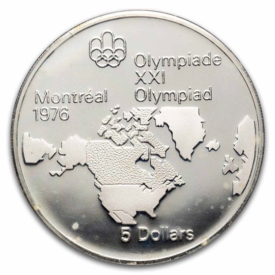1973-1976 Canada Silver $5 Olympics BU/Proof (Abrasions) 1973-1976 Canada Silver $5 Olympics BU/Proof (Abrasions)