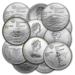 1973-1976 Canada Silver $5 Olympics BU/Proof (ASW .7227 oz)