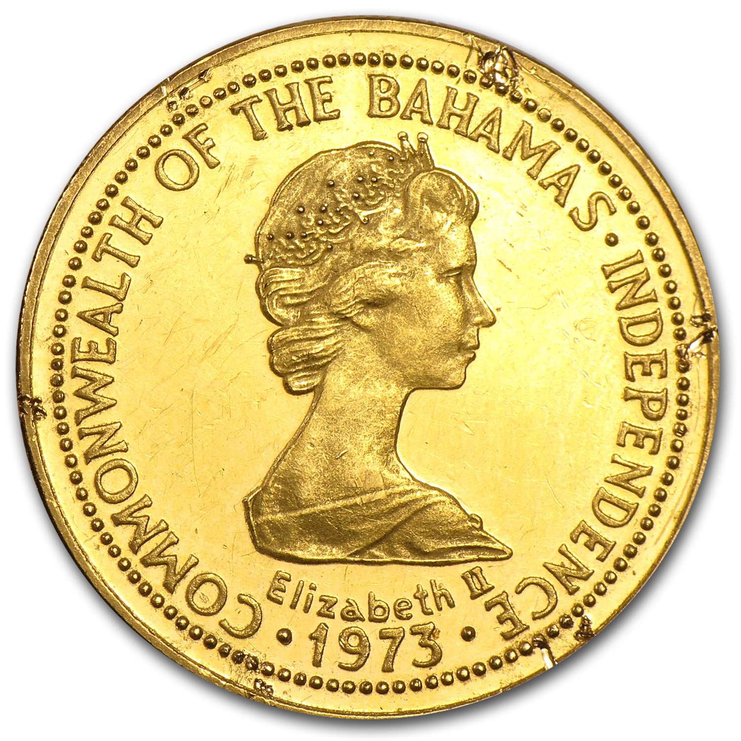 Buy 1973-1977 Bahamas Gold 100 Dollars (Abrasions) | APMEX