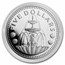 1973-1984 Barbados Silver $5 Fountain Proof