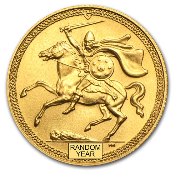1973-82 Isle of Man Gold Sovereign BU (Random) 1973-82 Isle of Man Gold Sovereign BU (Random)