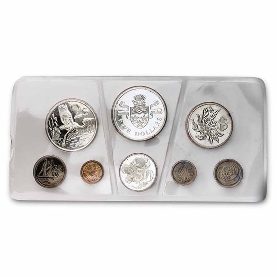 1973 Cayman Islands 8-Coin Proof Set (Sealed) 1973 Cayman Islands 8-Coin Proof Set (Sealed)