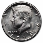 1973-D Kennedy Half Dollar 40-Coin Roll BU (Shotgun Roll)