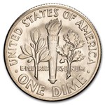 1973-D Roosevelt Dime 50-Coin Roll BU