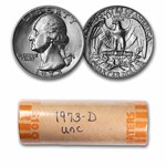 1973-D Washington Quarter 40-Coin Roll BU
