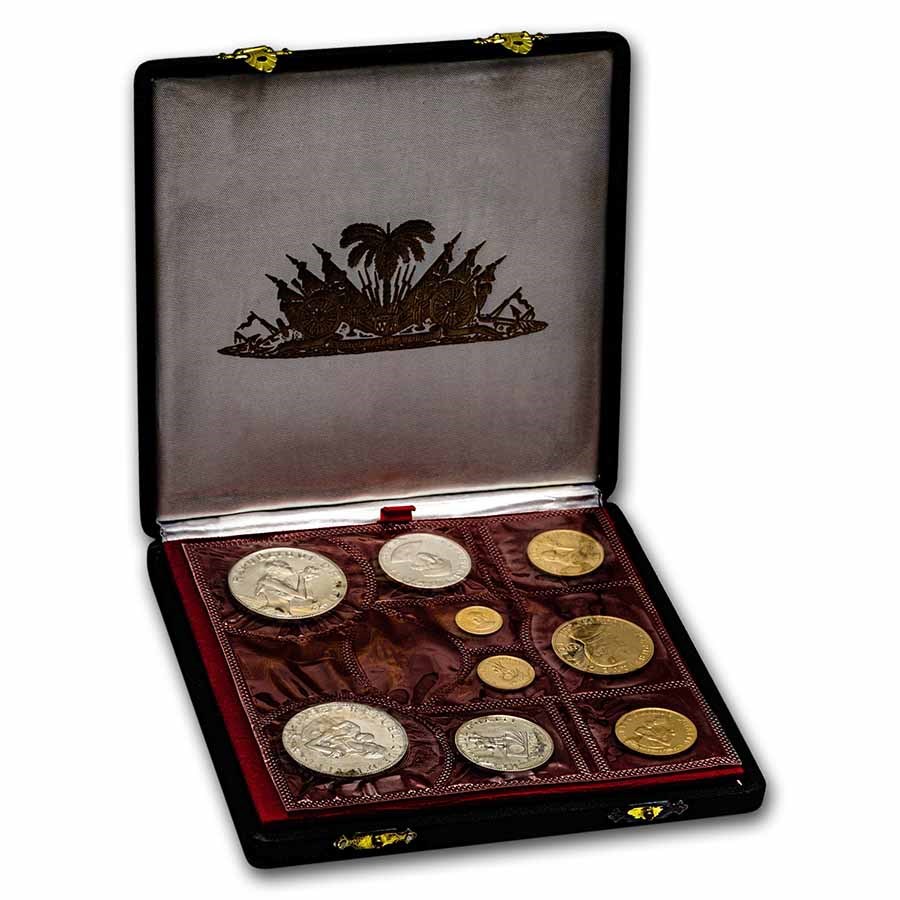 1973 Haiti 9-Coin Gold Proof Set