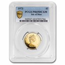 1973 Isle of Man Gold 2 Pounds PR-69 DCAM PCGS
