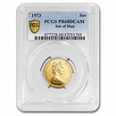 1973 Isle of Man Gold Sovereign PR-68 DCAM PCGS