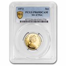1973 Isle of Man Gold Sovereign PR-69 DCAM PCGS