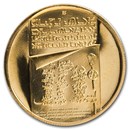 1973 Israel Gold 50 Lirot Independence Proof