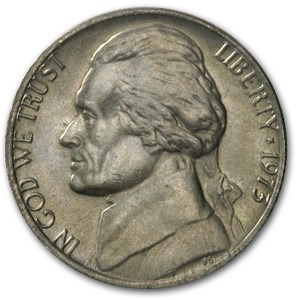 1973 Jefferson Nickel BU