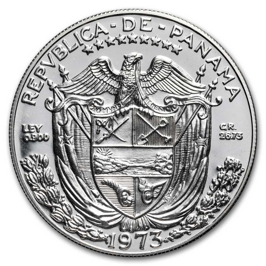 1973 Panama Silver Balboa Proof