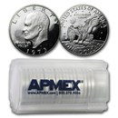 1973-S 40% Silver Eisenhower Dollar 20-Coin Roll Proof