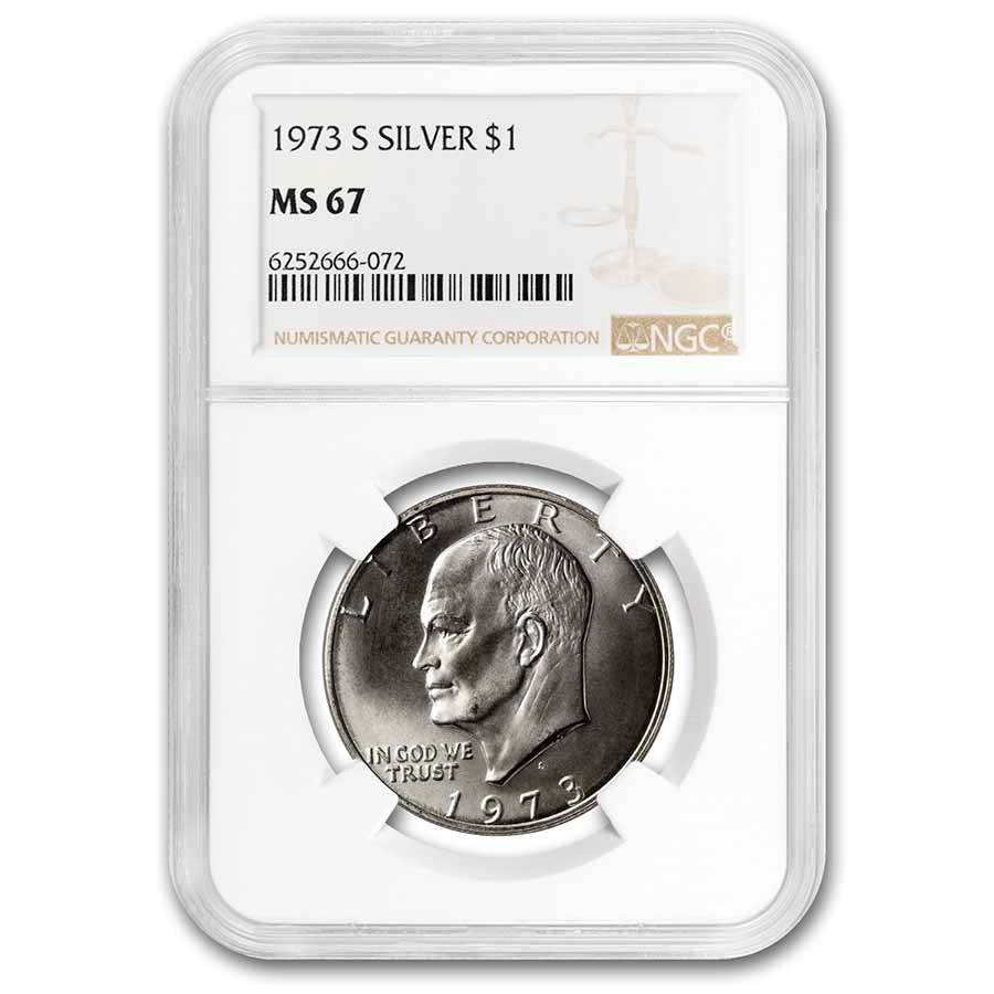 Buy 1973-S Eisenhower Silver Dollar MS-67 NGC | APMEX