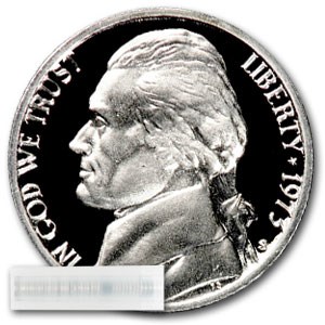 1973-S Jefferson Nickel 40-Coin Roll Proof