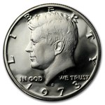 1973-S Kennedy Half Dollar 20-Coin Roll Gem Proof