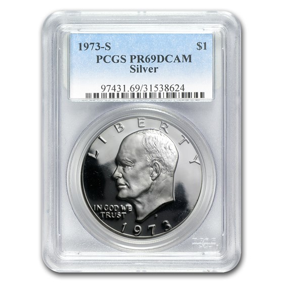 1973-S Silver Eisenhower Dollar PR-69 DCAM PCGS