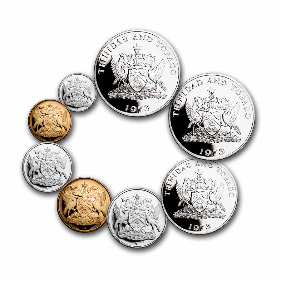 Buy 1973 Trinidad & Tobago 8-Piece Proof Set (no Box/COA) | APMEX