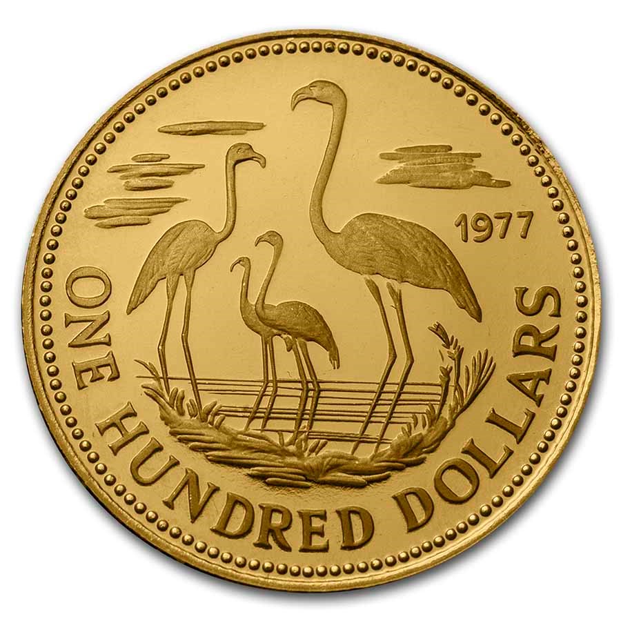 Buy 19741977 Bahamas Gold 100 Dollars Proof APMEX