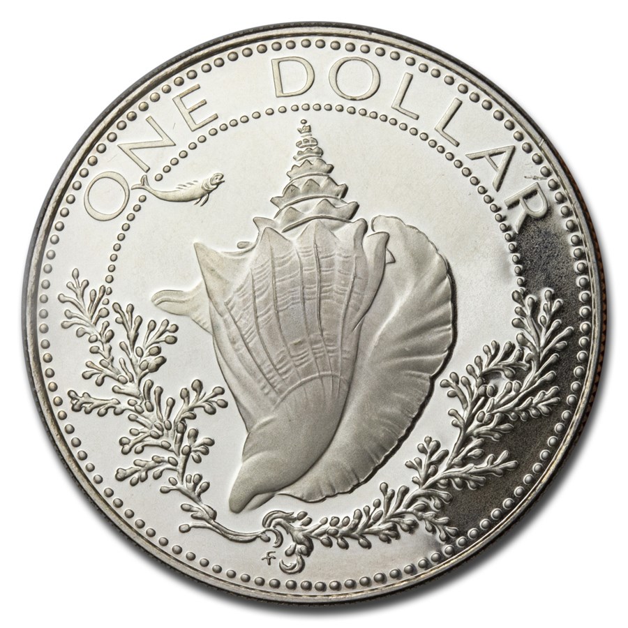 1974-1978 Bahamas Silver Dollar Proof