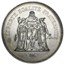 1974-1979 France Silver 50 Francs Hercules AU-BU