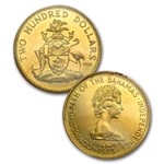 1974 Bahamas 4-Coin Gold Set BU (AGW 0.8045)