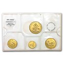 1974 Bahamas 4-Coin Gold Set BU (AGW 0.8045)