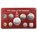 1974 Bahamas 9-Coin Specimen Set BU