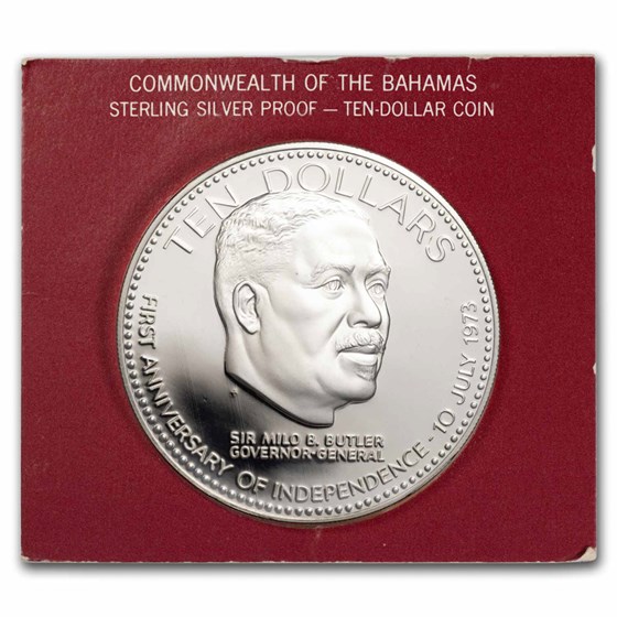 1974 Bahamas Silver $10 Proof 1974 Bahamas Silver $10 Proof