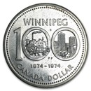 1974 Canada Silver Dollar Specimen (Centennial of Winnipeg)