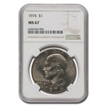 1974 Clad Eisenhower Dollar MS-67 NGC