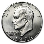1974-D Clad Eisenhower Dollars 20-Coin Roll BU