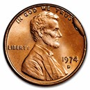 1974-D Lincoln Cent Cud Error BU (Red)