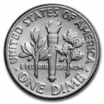 1974-D Roosevelt Dime 50-Coin Roll BU