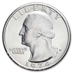 1974-D Washington Quarter 40-Coin Roll BU