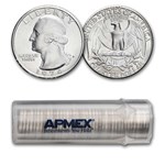 1974-D Washington Quarter 40-Coin Roll BU