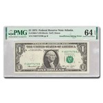 1974 (F-Atlanta) $1 FRN CU-64 EPQ PMG (Fr#1908-F) Missing Ink