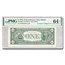 1974 (F-Atlanta) $1 FRN CU-64 EPQ PMG (Fr#1908-F) Overprint Error