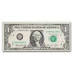 1974 (G-Chicago) $1 FRN VF (Fr#1908-G) Ink Smear