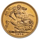 1974 Great Britain Gold Sovereign Elizabeth II BU