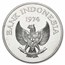 1974 Indonesia Silver 2000 Rupiah Tiger BU