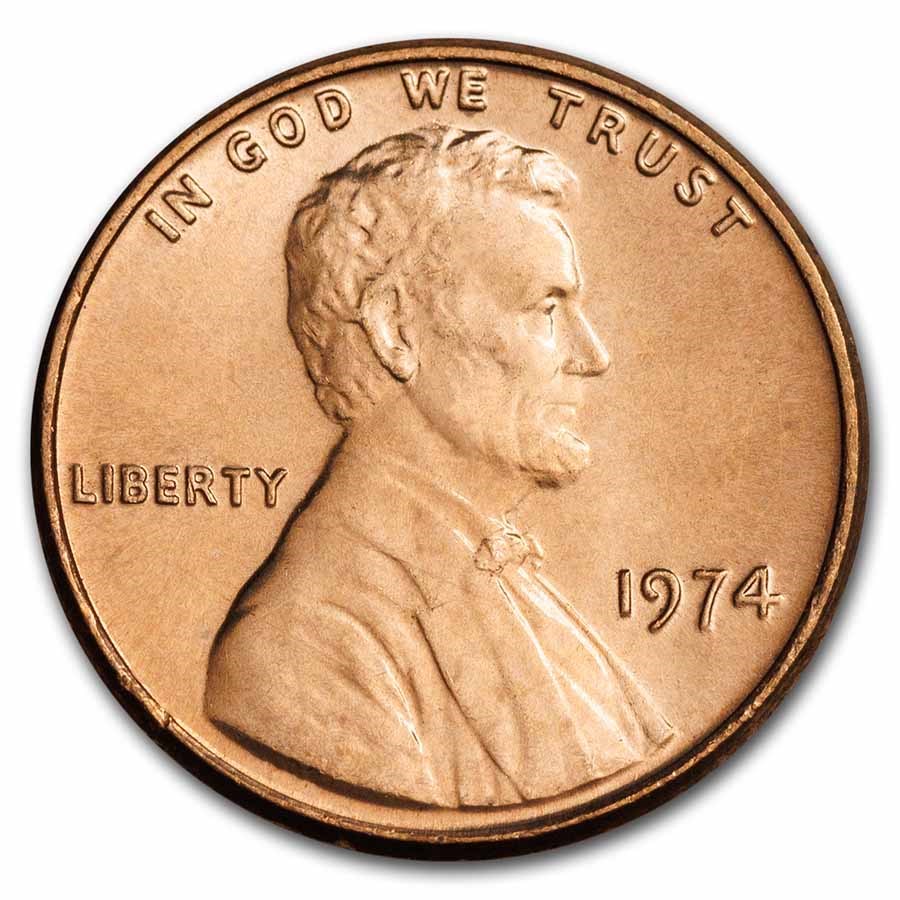 1974 Lincoln Cent BU (Red)