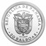1974 Panama Silver 20 Balboas Simon Bolivar Proof